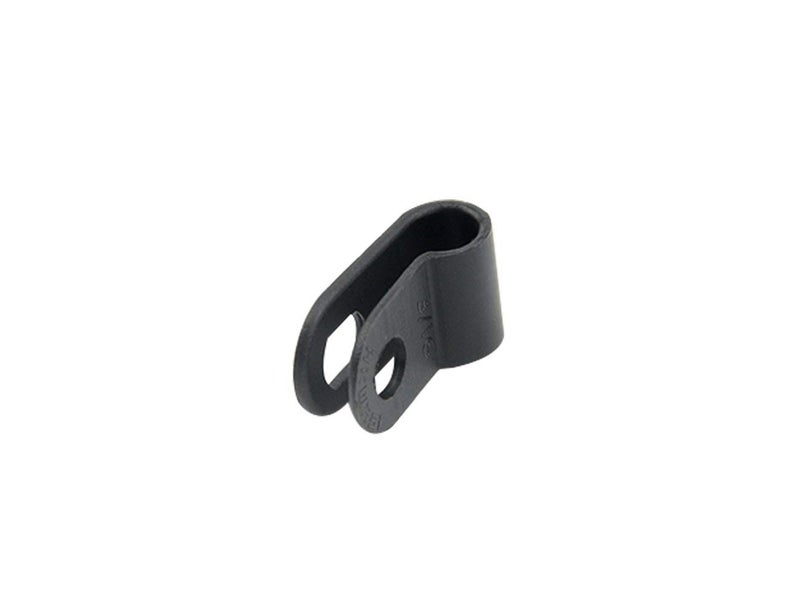 TOVOT 200PCS 3/16" R-type Clip Cable Clamps Black Nylon Screw Wire Clips Fasteners Tubing Clips for Wire Management - Image 3